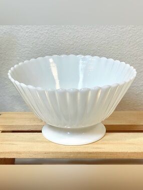 ☀️☀️2/$10 Macbeth Evans “Petalware Monax” Sherbet Dish | Opalescent Moon Glass